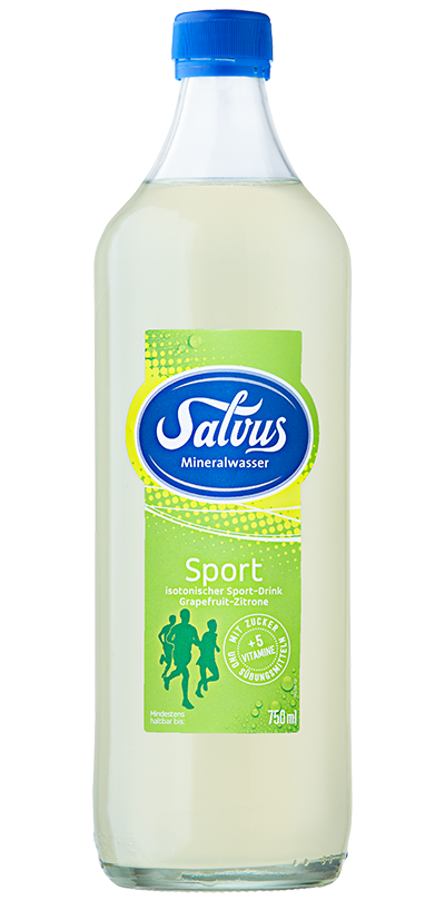 Produktabbildung Salvus Sport in der Glasflasche.