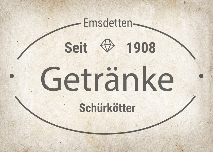 Getränke Schürkötter seit 1908 in Emsdetten.